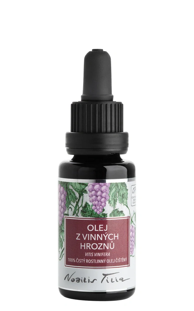 Olej z vinných hroznů 20 ml Nobilis Tilia, fialové sklo