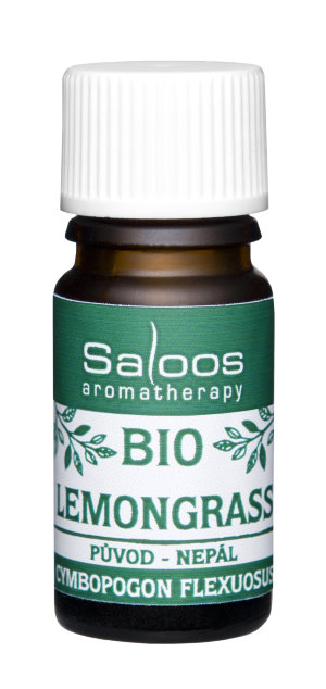 Éterický olej LEMONGRASS BIO 5 ml, Saloos