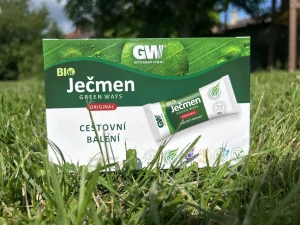 Mladý zelený ječmen Green Ways v cestovním balení 125 g (25 sáčků)