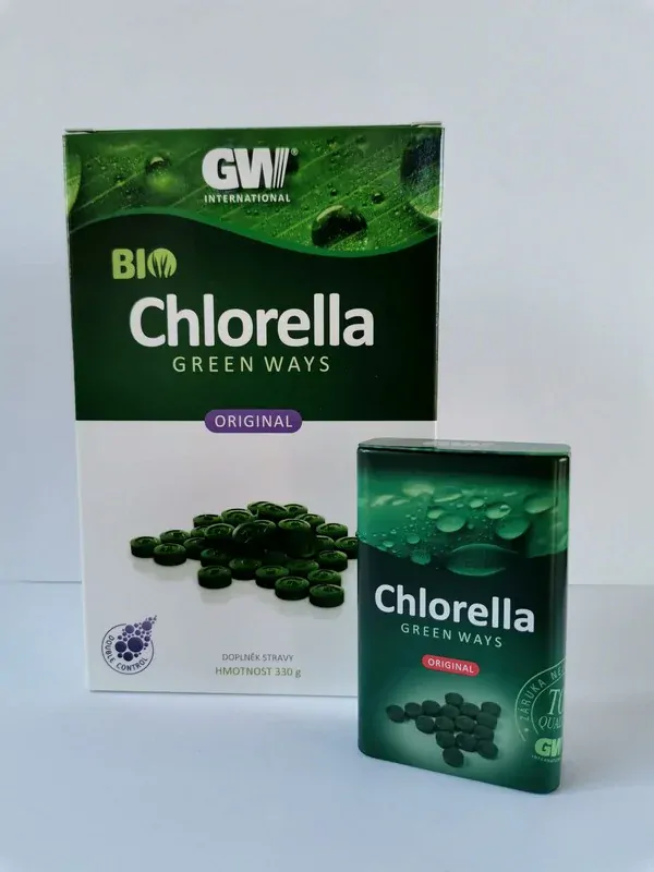 Chlorella Green Ways v tabletách 330g (1320 tablet) Bio GW